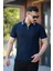 Erkek Yakalı Fermuarlı Kısa Kollu T-Shirt 1