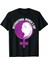8 Mart Dünya Kadınlar Günü Için Özel Baskılı T-Shirt - Siyah 1
