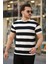 Erkek Çift Renk Pamuklu Örme Kumaş Kısa Kollu T-Shirt 1