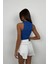 Taş Detay Dekolteli Crop Bluz 4