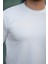Erkek Kısa Kollu Çizgi Kabartma Detaylı T-Shirt 3