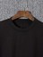 Baskılı Oversize Bisiklet Yaka T-Shirt - Siyah 2