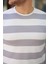 Erkek Çift Renk Pamuklu Örme Kumaş Kısa Kollu T-Shirt 3