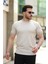 Erkek Bisiklet Yaka Ribanalı Kısa Kollu Tshirt 1