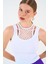 Içi Dantelli Kaşkorse Atlet - Beyaz 4