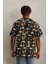 Unisex Oversize Baskılı Bisiklet Yaka T-Shirt - Siyah 2