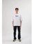 Unisex Bisiklet Yaka Baskılı Oversize T-Shirt - Siyah 2