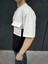 Unisex Torba Cep Detaylı Parçalı T-Shirt - Siyah 3
