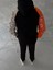 Üç Iplik Penye Kapşonlu Parçalı Sweatshirt - Siyah 4