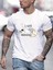 Unisex Baskılı Oversize T-Shirt - Beyaz 1