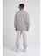 Unisex Biskilet Yaka Üç Iplik Sweatshirt - Gri 3