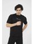 Unisex Bisiklet Yaka Slim Fit T-Shirt- Siyah 3