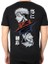 Unisex Bisiklet Yaka Baskılı Oversize T-Shirt - Siyah 2