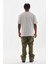 Unisex Baskılı Oversize T-Shirt - Gri 2