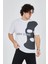 Erkek Baskılı T-Shirt - Beyaz 3
