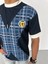 Unisex Bisiklet Yaka Baskılı Oversize T-Shirt - Siyah 4