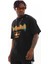 Unisex Oversize Kolye Dahil T-Shirt - Siyah 2