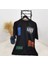 Unisex Bisiklet Yaka Baskılı Oversize T-Shirt - Siyah 1