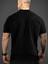 Baskılı Oversize Bisiklet Yaka T-Shirt - Siyah 4