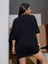 Baskılı Oversize T-Shirt - Siyah 3