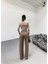 230 gr Poly Viscose Lycra Metal Düğme Palazzo Pantolon 2