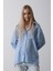 Cepli Oversize Gömlek - Koyu Mavi 3