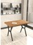 Aras 70X110CM Atlantik Mutfak Masası, Mutfak Masası Takımı, Yemek Masası, 4 Kahverengi Sandalye 3