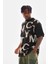 Unisex Baskılı Oversize T-Shirt - Siyah 3