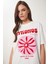 Oversize Baskılı Örme T-Shirt 1