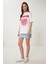 Oversize Baskılı Örme T-Shirt 3