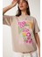 Oversize Baskılı Örme T-Shirt 2