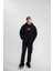 Polızeı Premium Kalite Unisex Kapşonlu Dijital Patchli Sweatshirt - Siyah 2