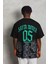 Unisex Oversize Baskılı Bisiklet Yaka T-Shirt - Siyah 3