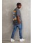 Unisex Baskılı Oversize T-Shirt - Füme 4