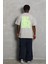 Unisex Oversize Baskılı Bisiklet Yaka T-Shirt - Gri 4