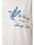 Boncuk Detaylı Baskılı Örme T-Shirt 5