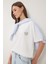 Şık Taşlı Kalp Detaylı Örme T-Shirt 2