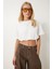 Lastikli Crop Örme T-Shirt 3