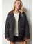Polo Yaka Cepli Kapitone Mont LDZ0013 SİYAH 3