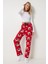 Desenli Yumuşak Dokulu Örme Pijama Altı 2