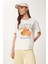 Portakal Baskılı Pamuklu Örme T-Shirt 2