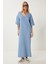 Oversize Basic Yazlık Esnek Örme Elbise 1