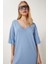 Oversize Basic Yazlık Esnek Örme Elbise 3