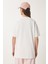 Ayıcık Baskılı Pamuklu Oversize Örme T-Shirt 4