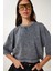 Taş Detaylı Yıkamalı Pamuklu Örme T-Shirt 2