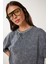Taş Detaylı Yıkamalı Pamuklu Örme T-Shirt 3