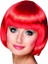 Bfs Nessiworld Kırmızı Renk Parti Peruğu Küt Saç 1