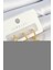 Mulvxxmd XDN02 Pirinç Zirkon Taşlı Kalp Model Gold Renk 3'lü Çift Kadın Küpe Set (Mulvix) 1