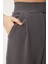 Beli Cırtlı Rahat Palazzo Pantolon LRV0003 ANTRASİT 5