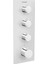 A47189 Aquaheat S5 Ankastre Banyo/duş Bataryası (5 Yollu Yönlendirici) 1